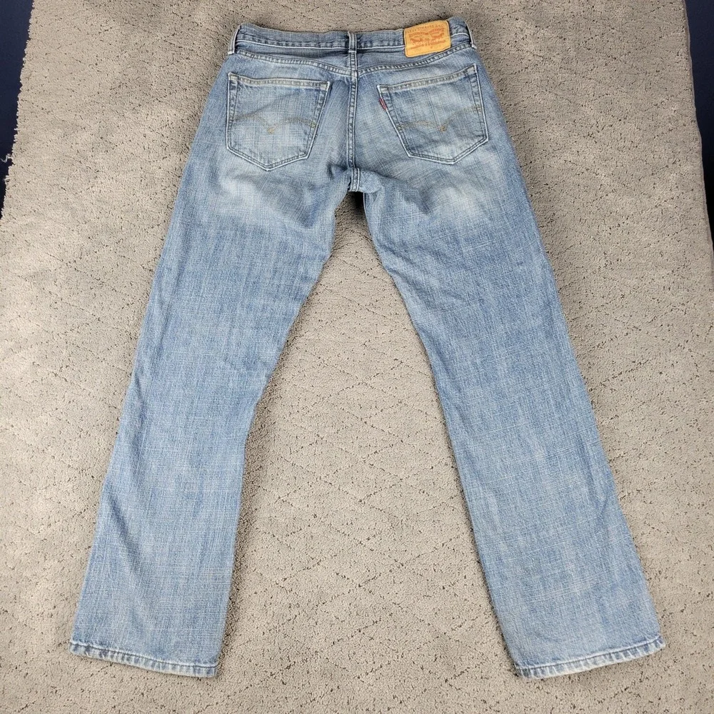 Levis 559 Jeans Mens 32x32 Blue Relaxed Straight Leg Faded Whisker Medium Wash
